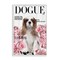 Stupell Industries Funny Floral Dog Magazine Framed Giclee, design by Sasha